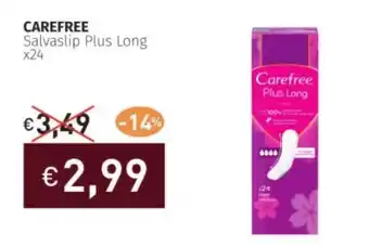 Prezzemolo e Vitale CAREFREE Salvaslip Plus Long x24 offerta