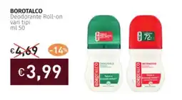 Prezzemolo e Vitale BOROTALCO Deodorante Roll-on vari tipi offerta