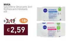 Prezzemolo e Vitale NIVEA Salviettine Struccanti 3in1 Rinfrescanti/Idratanti offerta