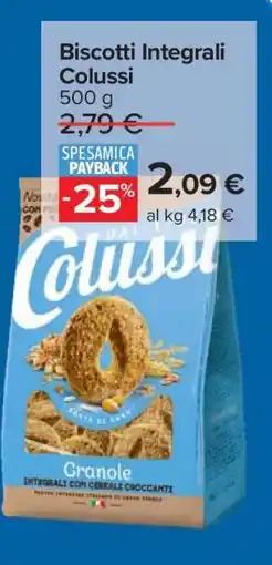 Carrefour Biscotti Integrali Colussi offerta