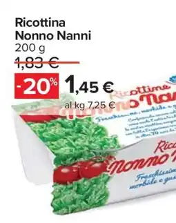 Carrefour Ricottina Nonno Nanni offerta