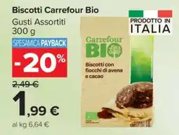 Carrefour Biscotti Carrefour Bio offerta