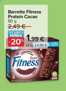 Carrefour Barrette Fitness Protein Cacao offerta