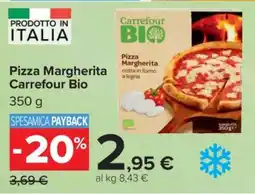 Carrefour Pizza Margherita Carrefour Bio offerta