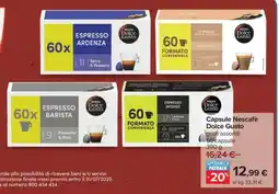 Carrefour Capsule Nescafé Dolce Gusto offerta