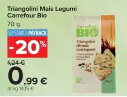 Carrefour Triangolini Mais Legumi Carrefour Bio offerta