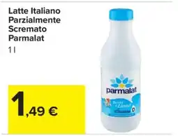 Carrefour Latte Italiano Parzialmente Scremato Parmalat offerta