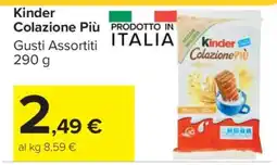 Carrefour KINDER COLAZIONE PIÙ offerta