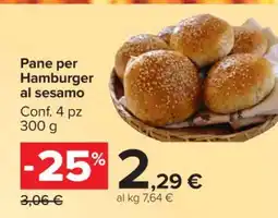 Carrefour Pane per Hamburger al sesamo offerta