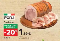 Carrefour PORCHETTA offerta