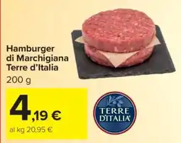 Carrefour Hamburger di Marchigiana Terre d’Italia offerta