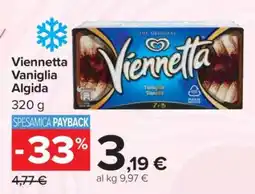 Carrefour VIENNETTA VANIGLIA ALGIDA offerta