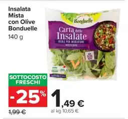 Carrefour Insalata Mista con Olive Bonduelle offerta