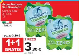 Carrefour Acqua Naturale San Benedetto offerta