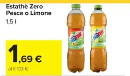 Carrefour Estathè Zero Pesca o Limone offerta