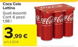 Carrefour Coca Cola Lattina offerta
