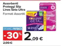 Carrefour Assorbenti Proteggi Slip Lines Seta Ultra offerta