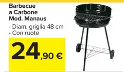 Carrefour Barbecue a Carbone Mod. Manaus offerta
