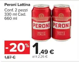 Carrefour Peroni Lattina offerta