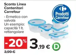 Carrefour Sconto Linea Contenitori Carrefour offerta