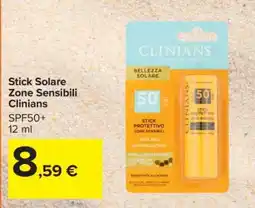 Carrefour Stick Solare Zone Sensibili Clinians offerta