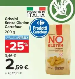 Carrefour Grissini Senza Glutine Carrefour offerta