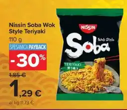Carrefour Nissin Soba Wok Style Teriyaki offerta
