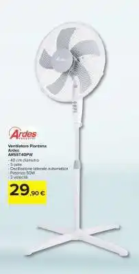 Carrefour Ventilatore Piantana Ardes offerta