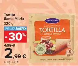 Carrefour Tortilla Santa Maria offerta
