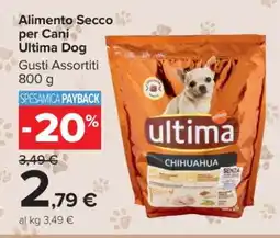 Carrefour ALIMENTO SECCO PER CANI ULTIMA DOG offerta