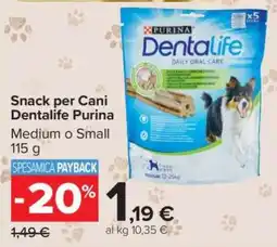 Carrefour Snack per Cani Dentalife Purina offerta