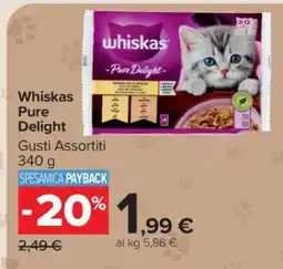 Carrefour WHISKAS Pure Delight offerta