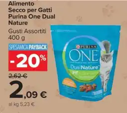 Carrefour Alimento Secco per Gatti Purina One Dual Nature offerta