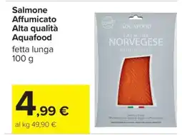 Carrefour Salmone Affumicato Alta qualità Aquafood offerta