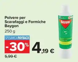 Carrefour Polvere per Scarafaggi e Formiche Baygon offerta