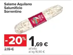 Carrefour Salame Aquilano Salumificio Sorrentino offerta