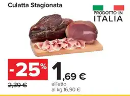 Carrefour Culatta Stagionata offerta