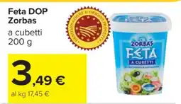 Carrefour FETA DOP ZORBAS offerta