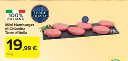 Carrefour Mini Hamburger di Chianina Terre d’Italia offerta