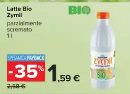Carrefour Latte Bio Zymil offerta
