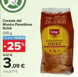 Carrefour Cereale del Mastro Panettiere Schär offerta
