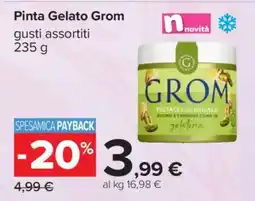 Carrefour Pinta Gelato Grom offerta