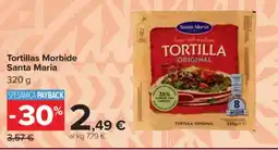 Carrefour Tortillas Morbide Santa Maria offerta