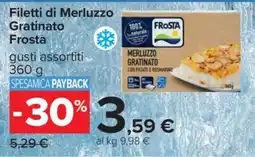 Carrefour Filetti di Merluzzo Gratinato Frosta offerta