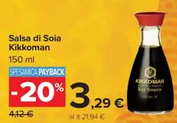 Carrefour Salsa di soia Kikkoman offerta