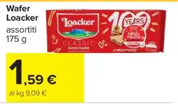 Carrefour Wafer Loacker offerta