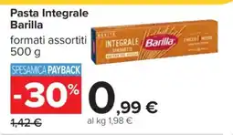 Carrefour PASTA INTEGRALE BARILLA offerta