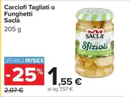 Carrefour Carciofi Tagliati o Funghetti Saclà offerta