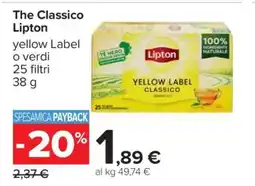 Carrefour The Classico Lipton offerta