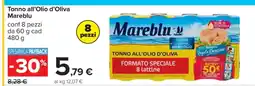 Carrefour Tonno all’Olio d’Oliva Mareblu offerta